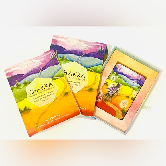 NWOT Chakra Wisdom Oracle Cards with GuideBook by Tori Hartman - Picture 3 of 4